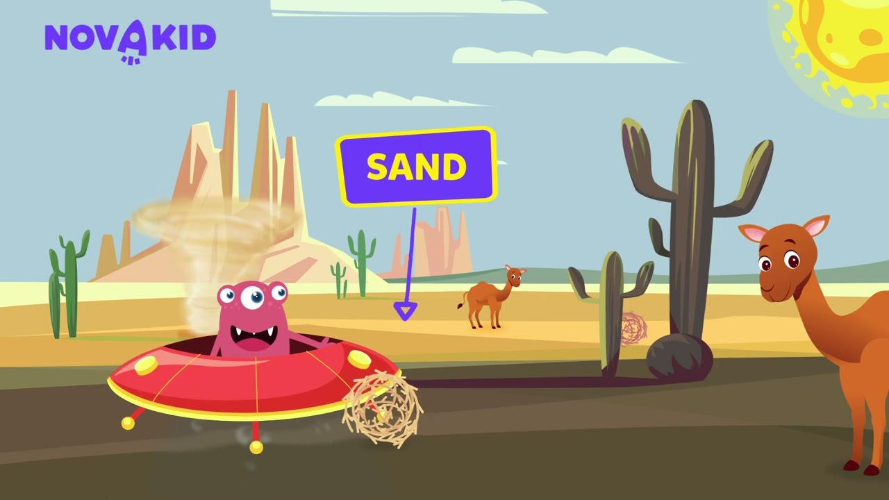 PLACES IN NATURE in English for kids |  Geography for toddlers