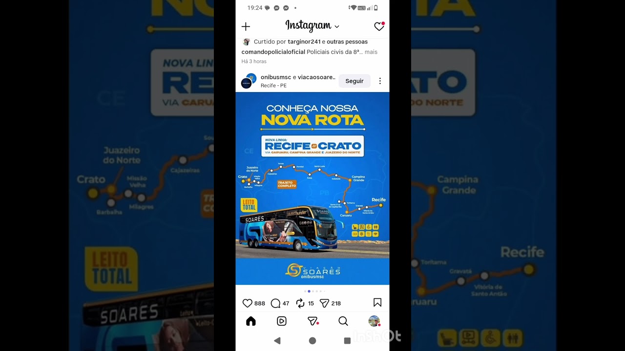 BOLETIM RODOVIÁRIO/N° 001BRIGA BOA ENTRE PROGRESSO E VIAÇÃO SOARES NA LINHA RECIFE/CRATO 
