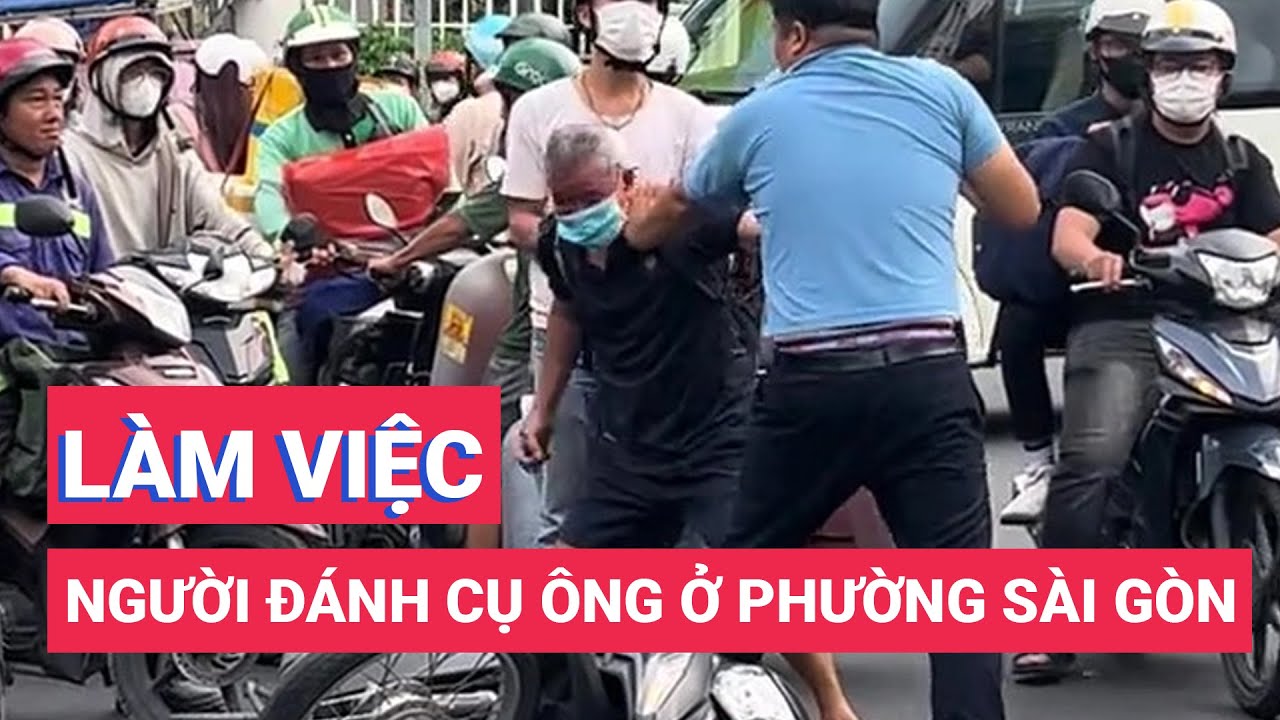 Đưa người đánh cụ ông ở phường Sài Gòn về trụ sở công an làm việc