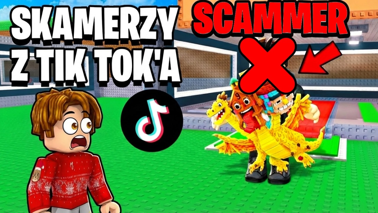 SPRAWDZAM SCAMERÓW z TIK TOK'A w STEAL A BRAINROT! Roblox