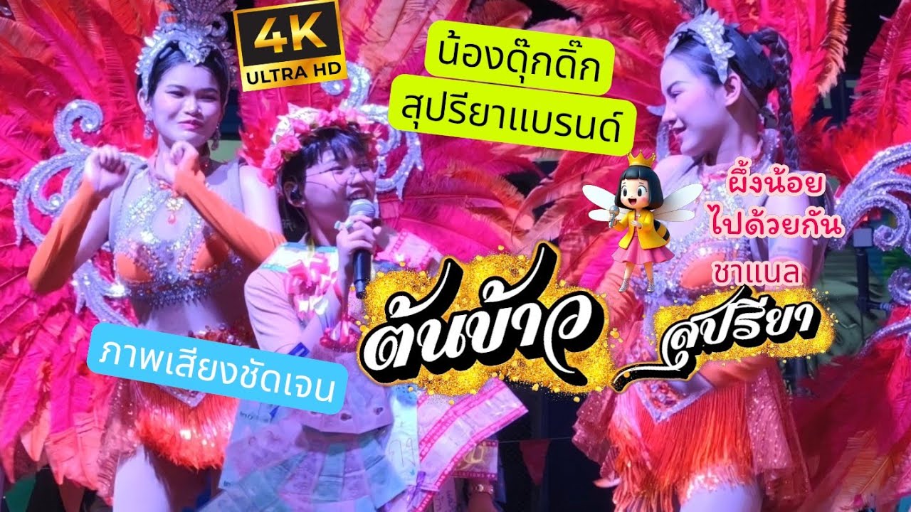 (4K)🎉น้องต้นข้าว🎇สุปรียา งานฉลองผู้ใหญ่บ้าน ดนตรีสด สุปรียาแบรนด์ งานนี้ช่องผึ้งน้อยได้ดีมาก 