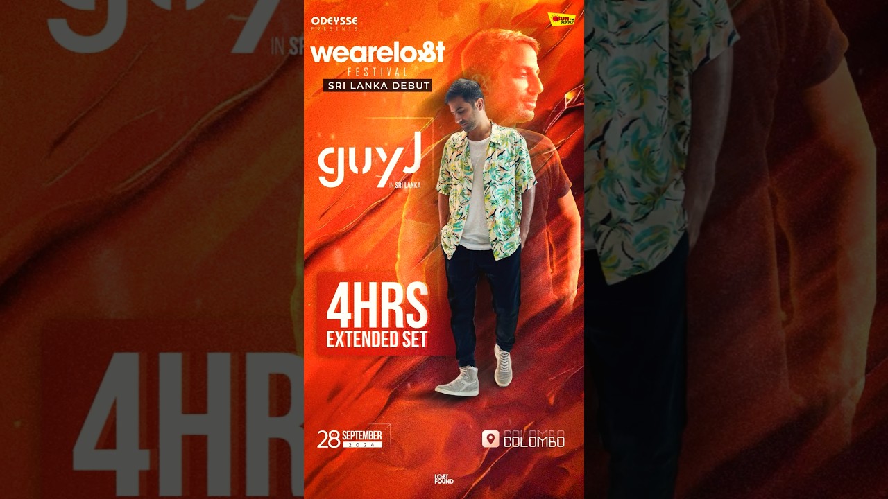 WE ARE LOST FESTIVAL SRI LANKA GUY J 4 hrs Extended set September 28th prot city Colombo