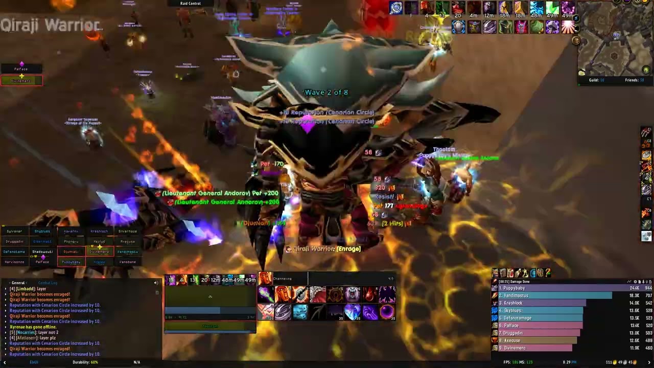 TBC Classic PRE Patch Demonology Warlock Dps AQ20 Raid