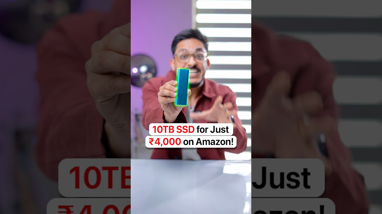 SSD-накопитель на 10 ТБ от Amazon всего за 4000 рупий! 🤯