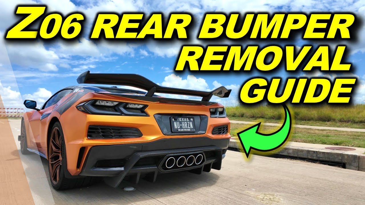 How to Remove Rear Bumper on C8 Z06 Corvette! Full GUIDE!