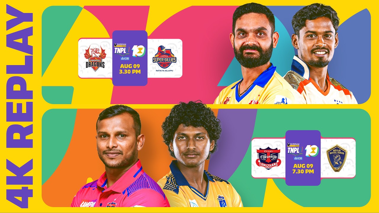 LIVE NOW 4K | Shriram Capital TNPL 2026 | Match 9 | DD vs CSG | Match 10 | IDTT vs NRK