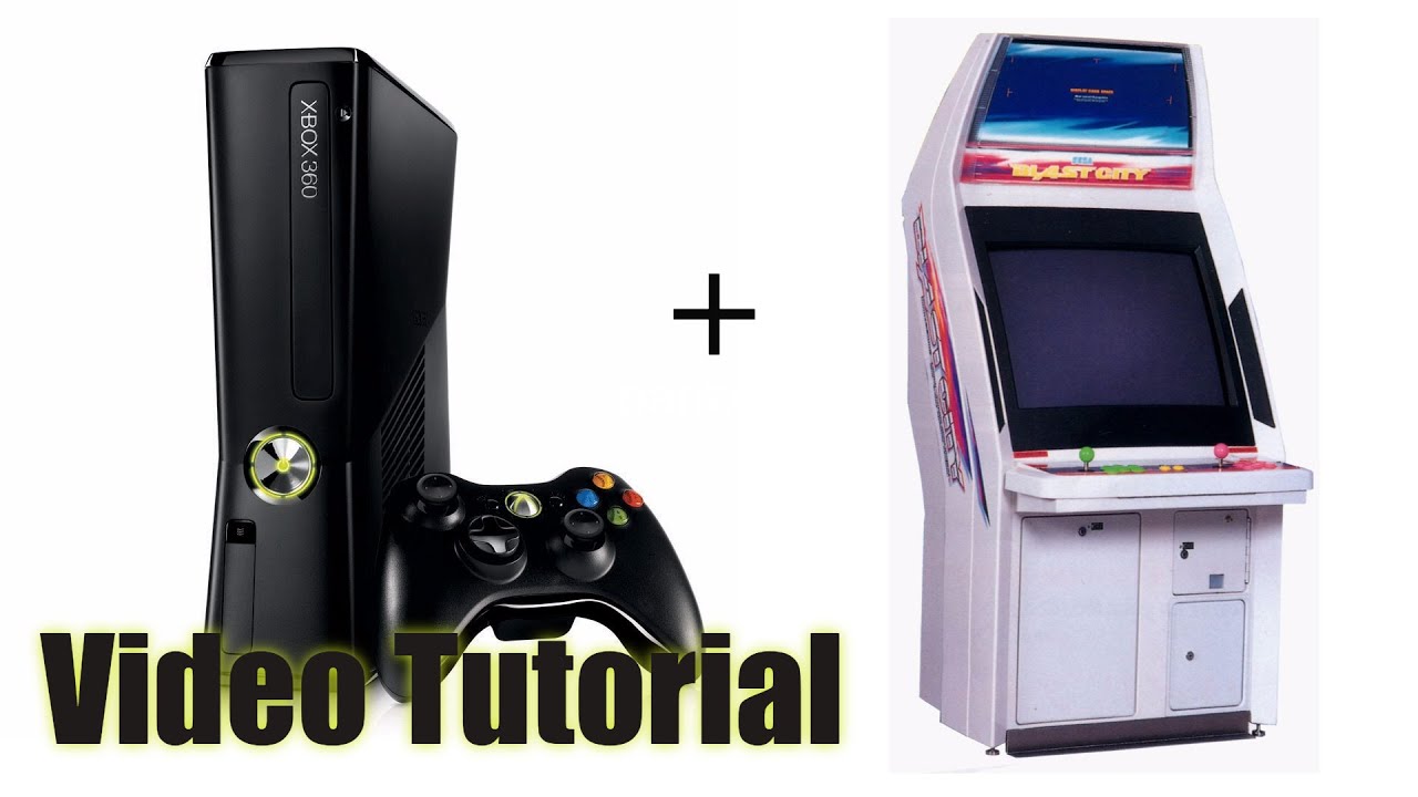 Xbox 360 inside a Sega Blast City Arcade Candy Cab