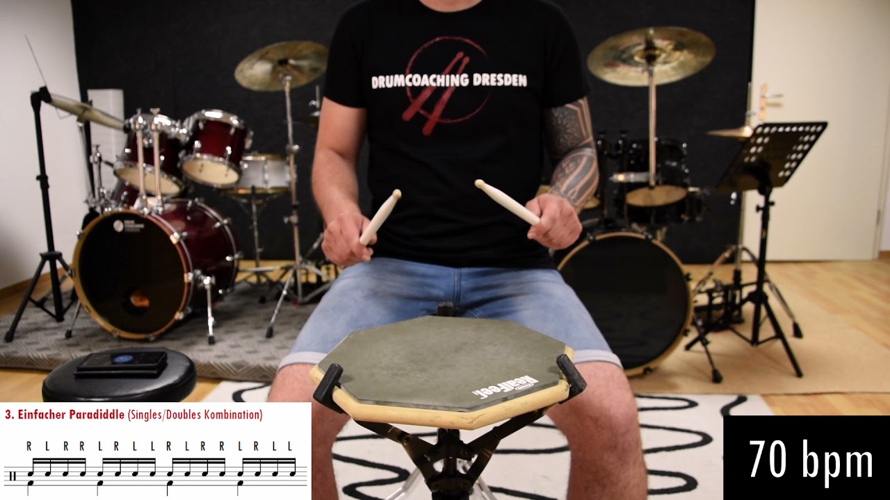 PRACTICE PAD WORKOUT Teil 1 & 2 // [Einsteiger Drumtutorial]