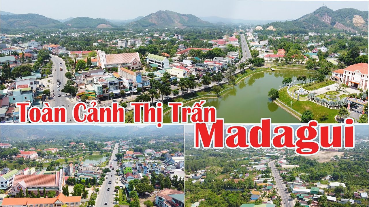 Toàn CảnhThị Trấn  MAĐAGUÔI | CỬA NGÕ PHÍA NAM Của Tỉnh LÂM ĐỒNG |RỰC RỠ SẮC HOA BẰNG LĂNG TÍM .