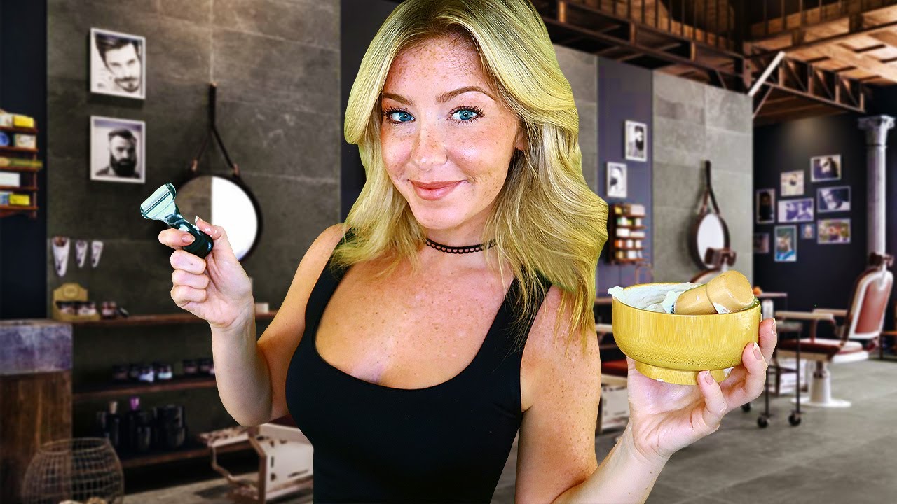 ASMR MANSCAPING YOU ALL OVER💈Gentleman's Barbershop Experience
