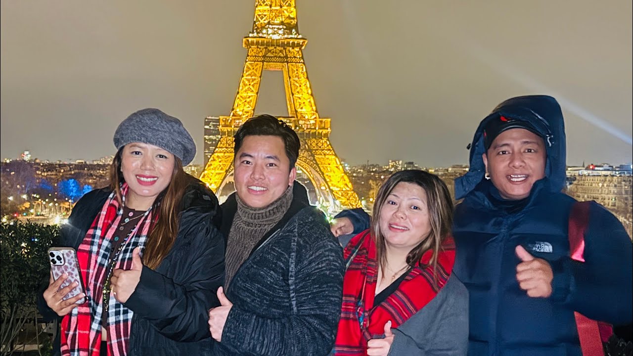 France Tour || Shyam Rana || Sanjay Thapa || Bishnu Saru || Peris Tower in Night
