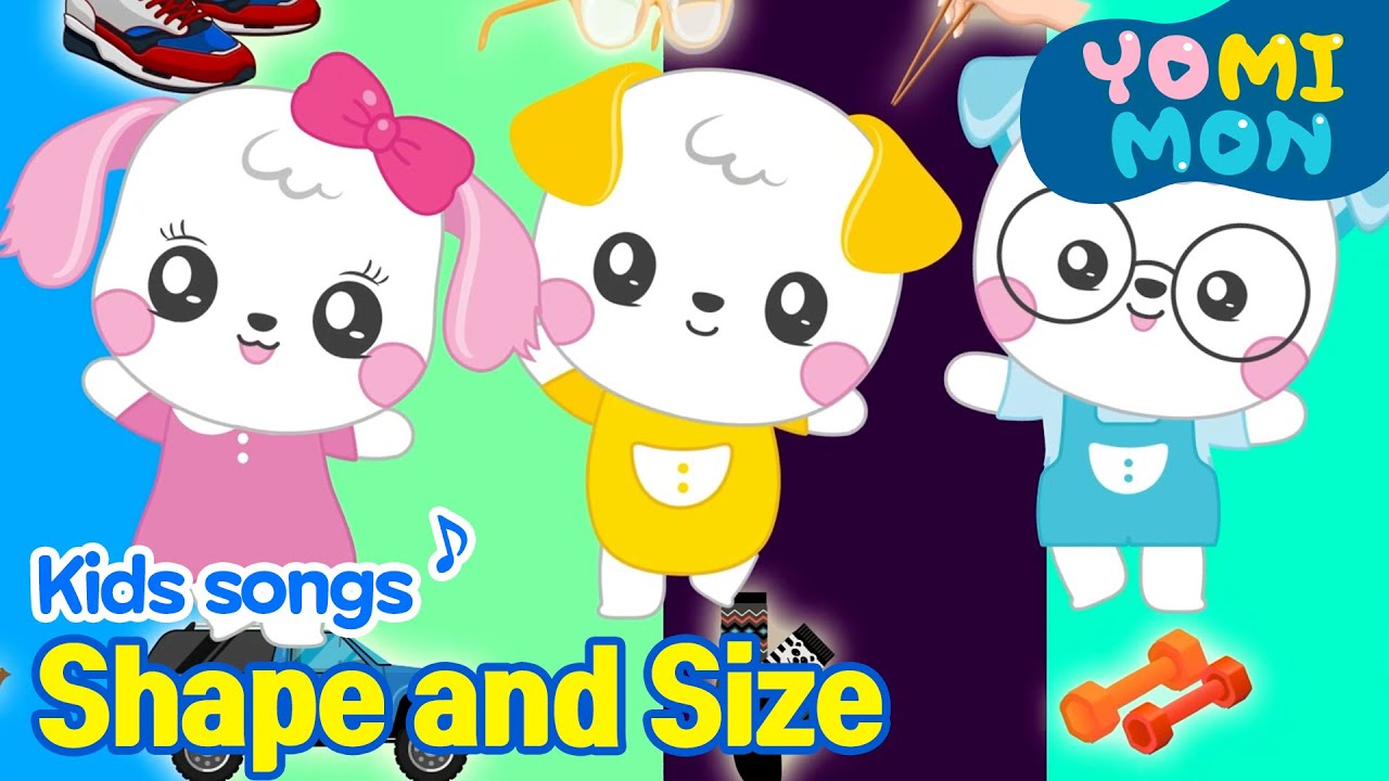 🧦Shape and Size🥢 | 🍃Best Kids Songs | YOMIMON🎈