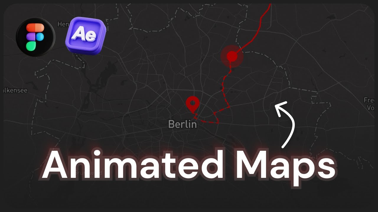Create Animated Maps in Figma & After Effects | Step-by-Step Tutorial