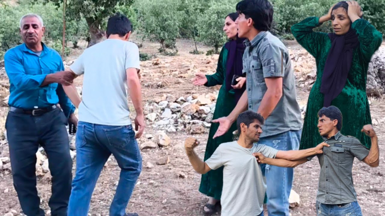 Brutal Attack on a Homeless Couple!  Middle-Aged Man Stops a Violent Fight in a Shocking Moment