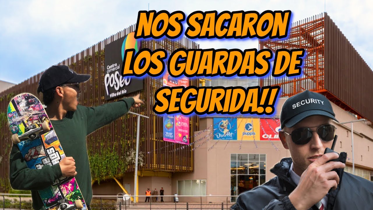 Patinando en el Centro Comercial  ¿Nos Pillaron los Guardias  skateboarding