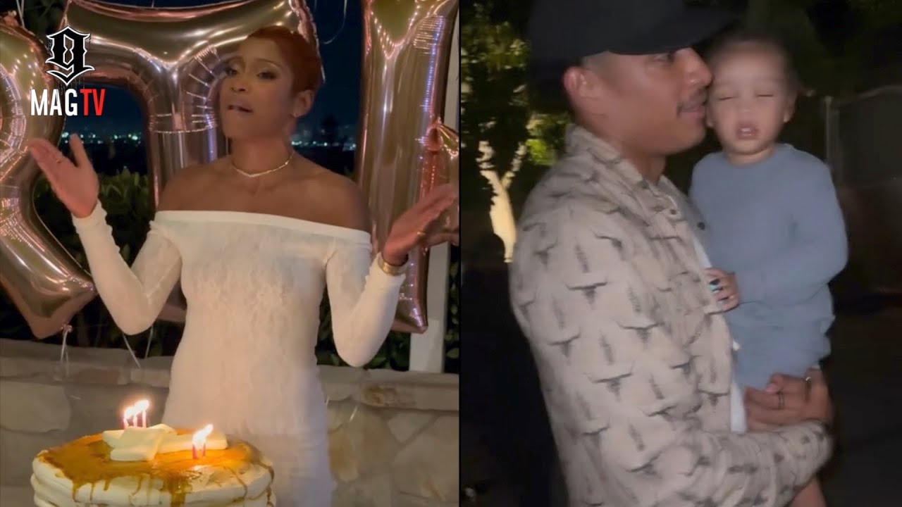 Darius Jackson & Keke Palmer Host Movie Night For Her 32nd B-Day! 🎥