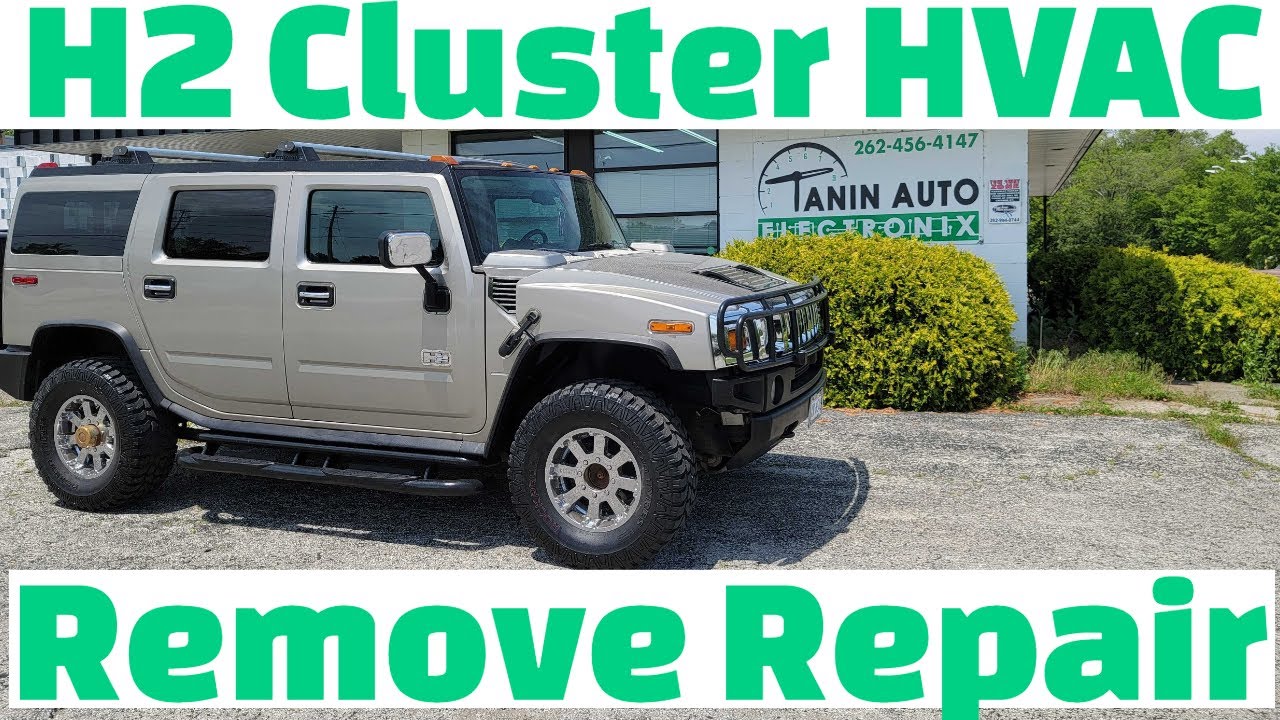 Hummer H2 Speedometer Gauge Cluster and Heater Control Removal Repair Service | Tanin Electronix
