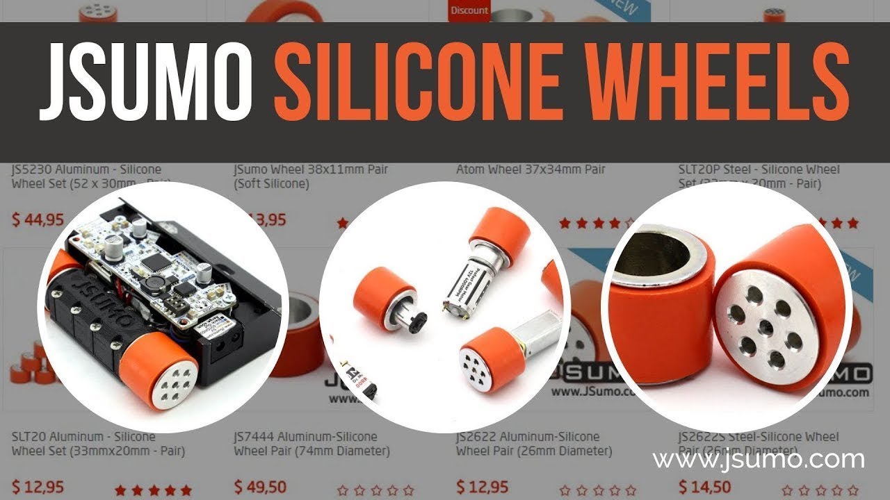 Silicone Robot Wheels from JSumo // Soft Wheels for Robot Projects