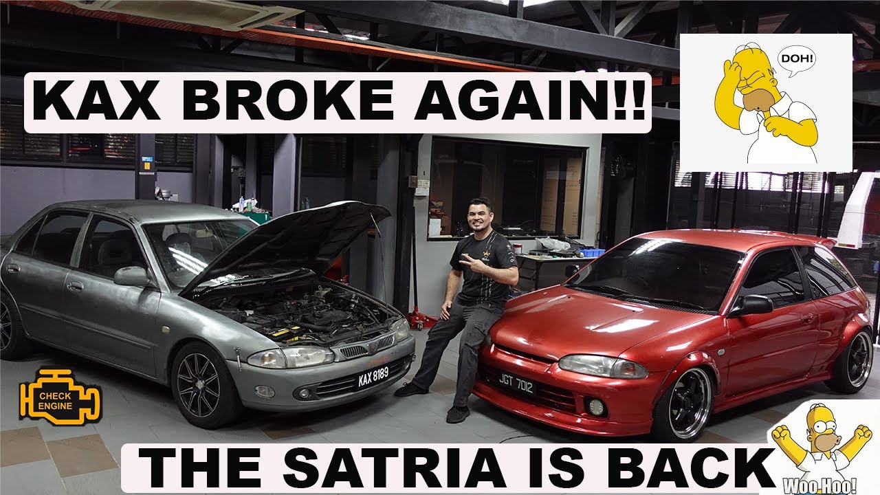 KAX the Proton Wira Broke down again, so lets bring back the Satria
