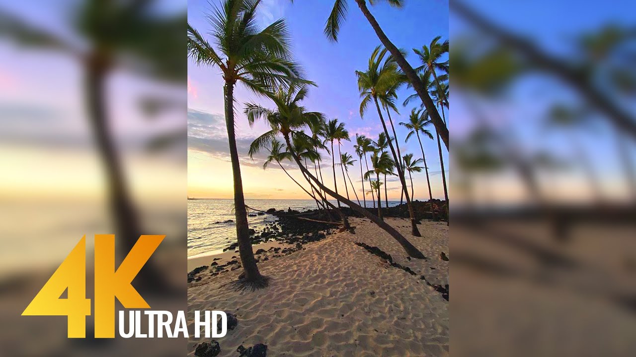 Beauty of Big Island's Nature, Hawaii for Vertical Displays -Relax Video with Soothing Nature Sounds