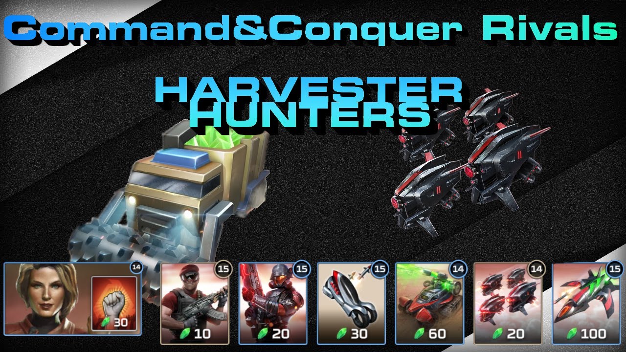 C&C Rivals:Harvester Hunters LASER DRONES!