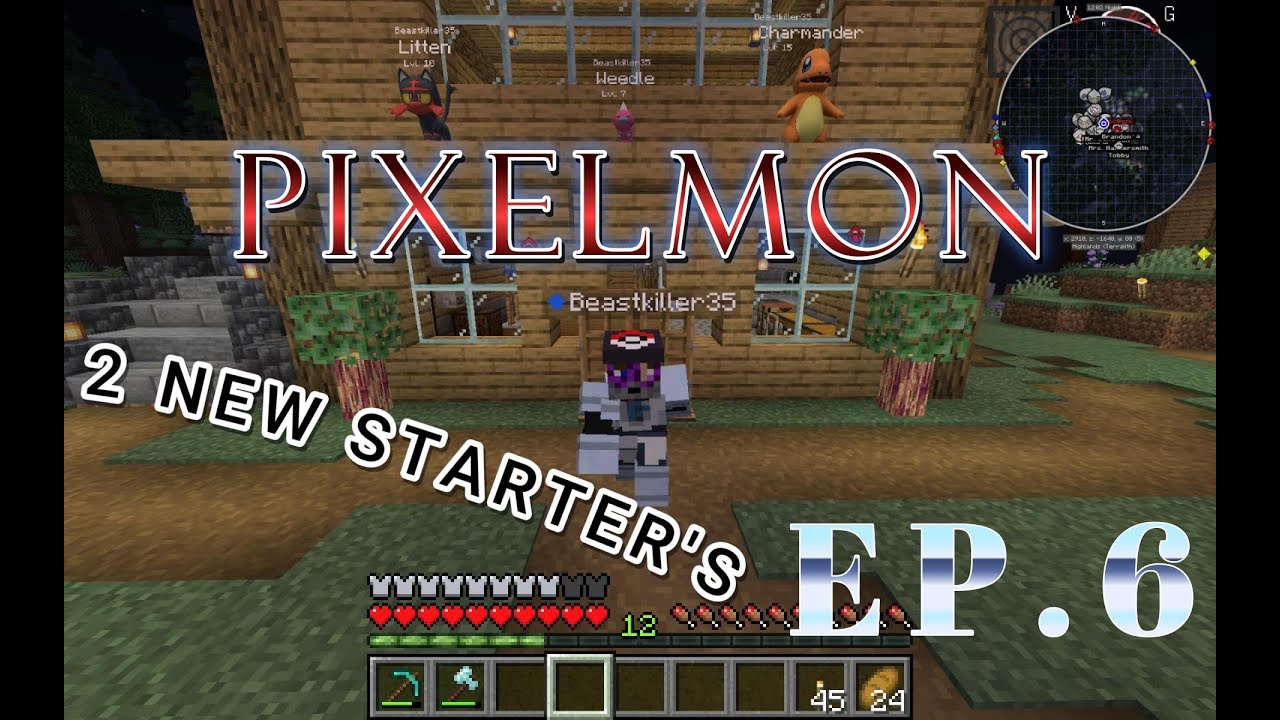 Ep.6 Pixelmon WE GET NEW STARTER'S?!!?!