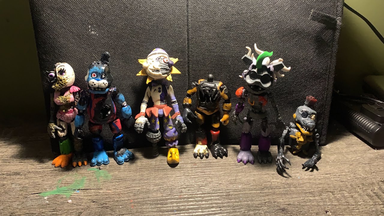 Все мои фигурки персонажей из FNaF Ruin