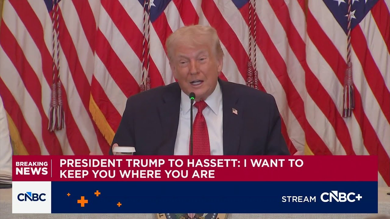 President Trump implies Kevin Hassett will not be the choice for Fed chair