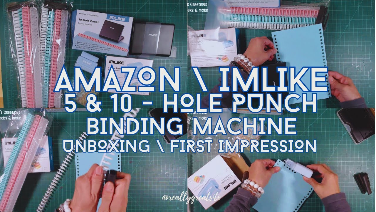 AMAZON IMLIKE 5 N 10 HOLE PUNCH BINDING MACHINE AMAZON