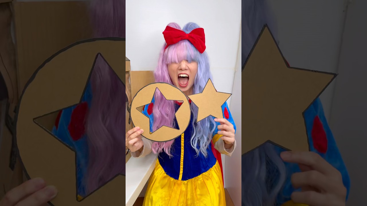Sion princess Cardboard Squid Game House Challenge