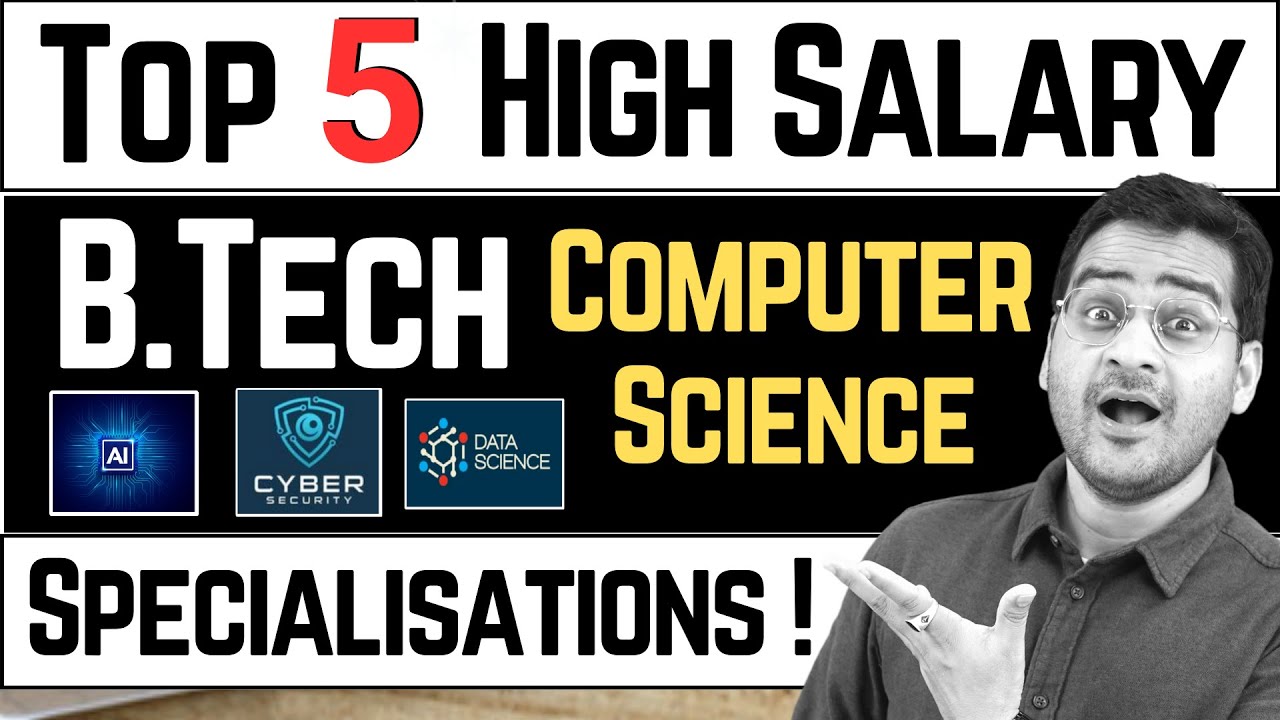 💥B.Tech CSE Top 5 Specializations💥 B.Tech Computer Science Best Career Options! #btech #btechjobs