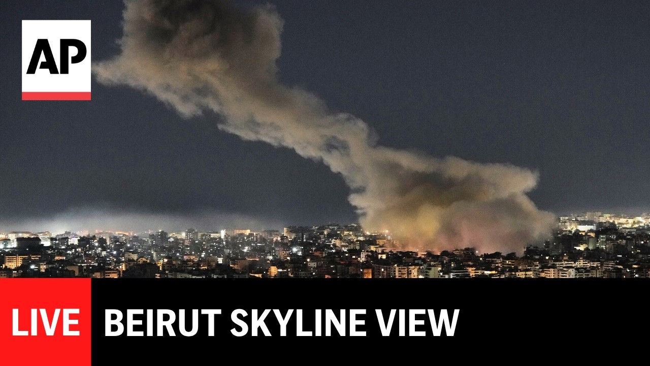 LIVE: Beirut skyline as Israel strikes Lebanon