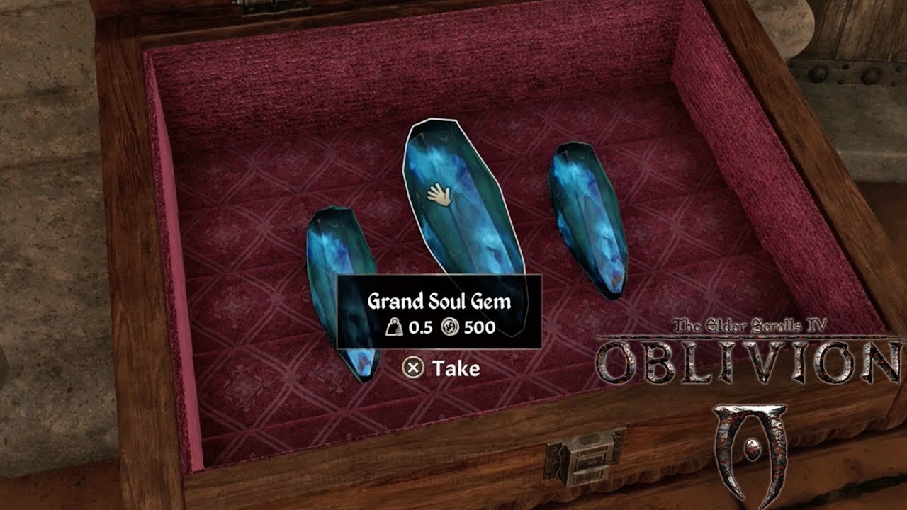 Where To Find 5 Easy Grand Soul Gems - Vampire Cure | Oblivion Remastered - Elder Scrolls 4