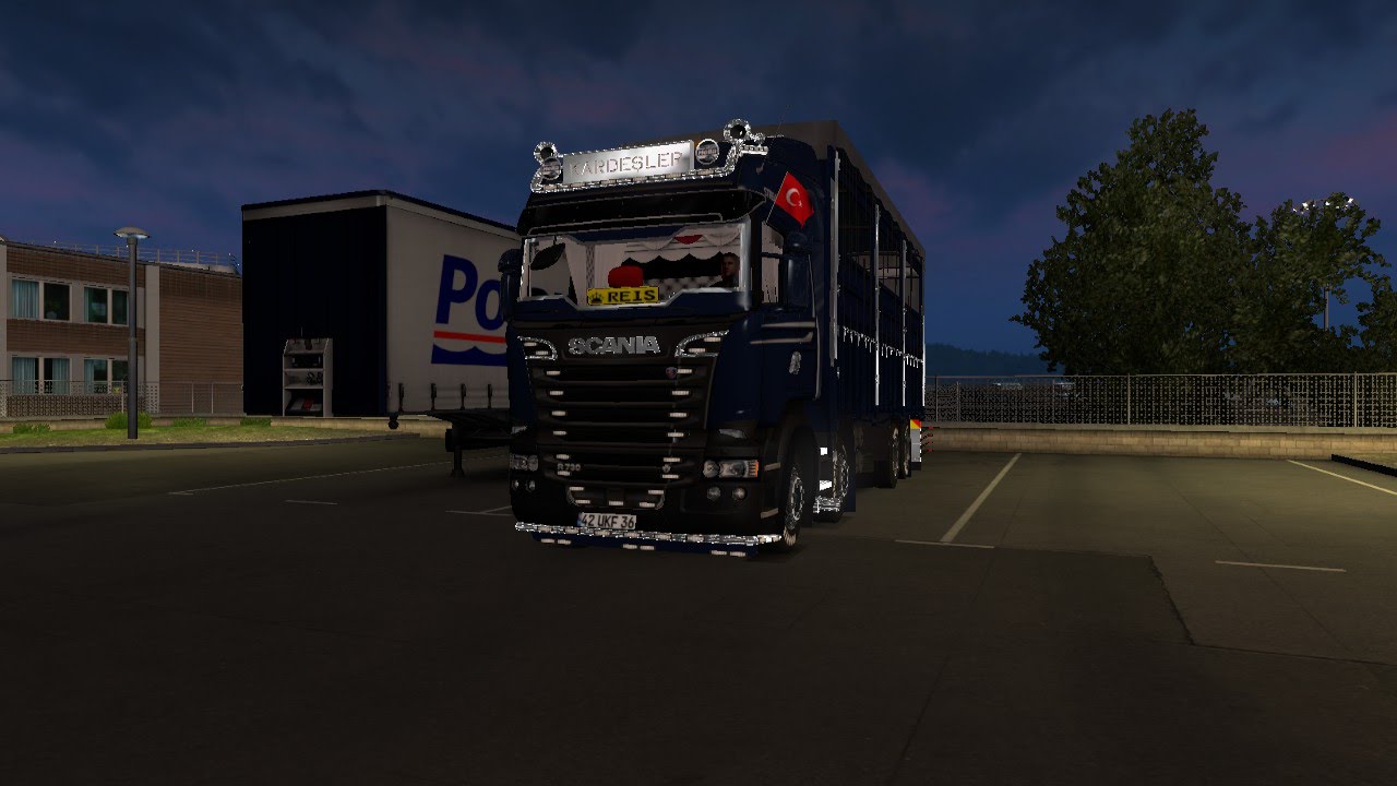 Scania R500 Kırkayak Özel Yapım Promods Haritası Pori'den Yola Çıktık Trackır Pro4 Logitech G27