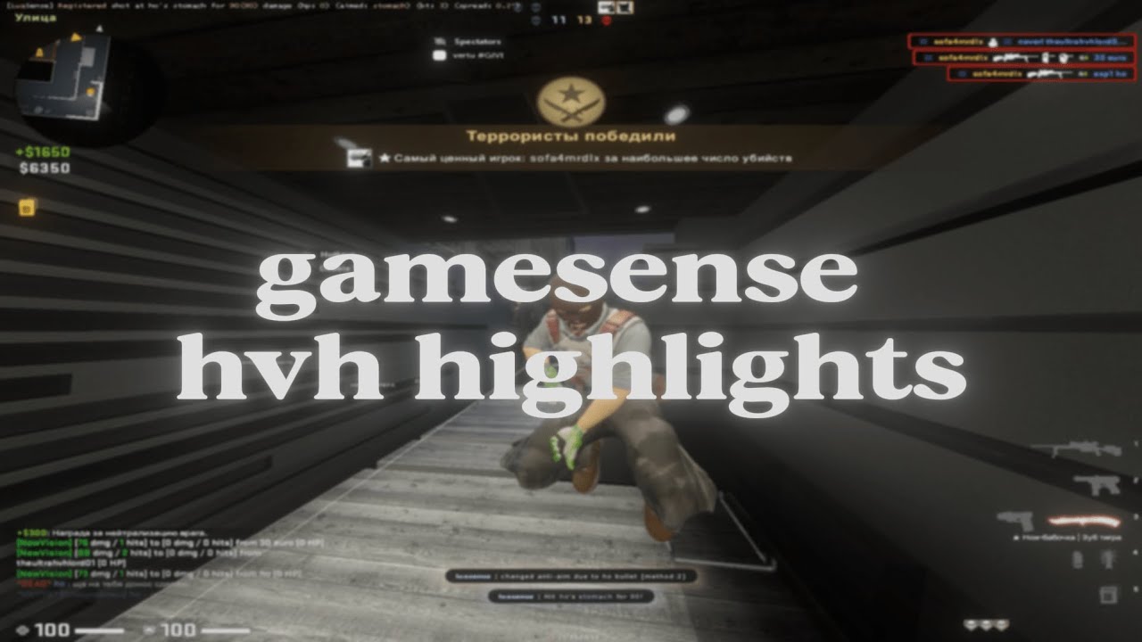 hvh highlights ft. gamesense | FREE CFG | Vortex lua