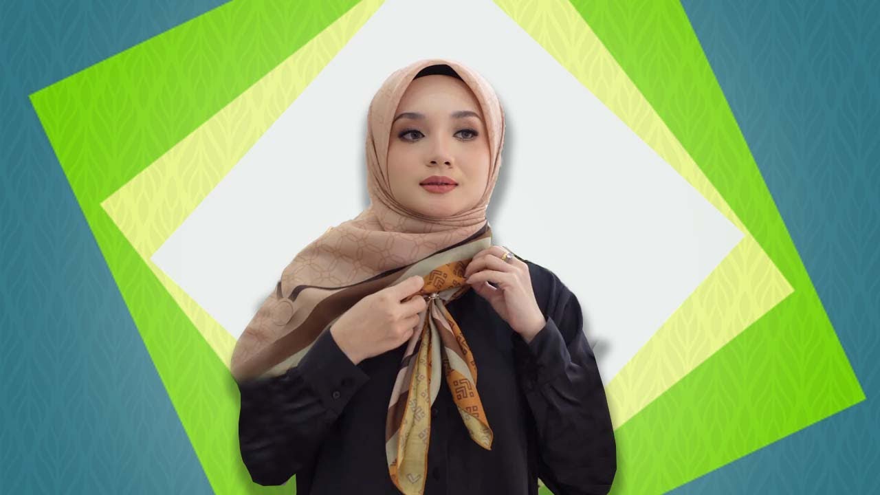 5 Tutorial Hijab Segiempat Simple untuk Kondangan, Wisuda, Lamaran, Kerja dan Kuliah
