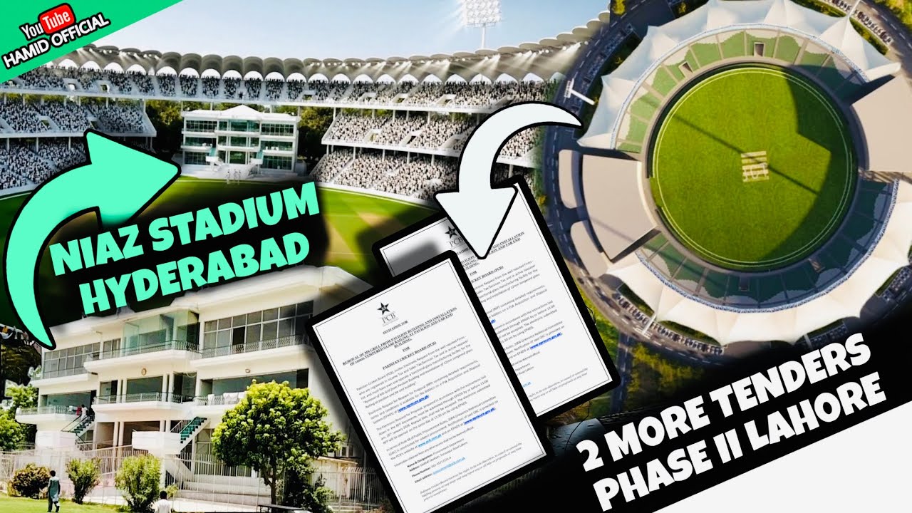TWO NEW TENDERS💥💥💥 Phase 2 Upgradation Niaz Cricket Stadium Hyderabad New PSL Team 🏏 latest updates 