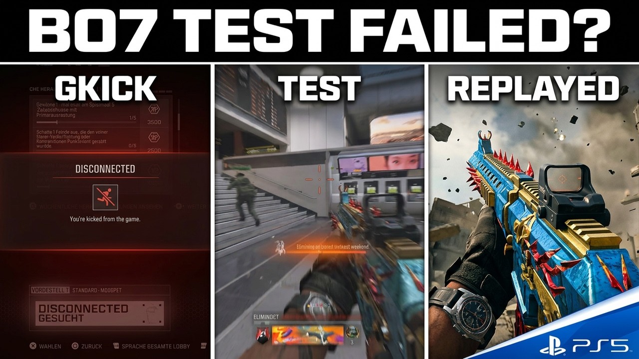 Call of Duty BO7 Test mit Update kick xD