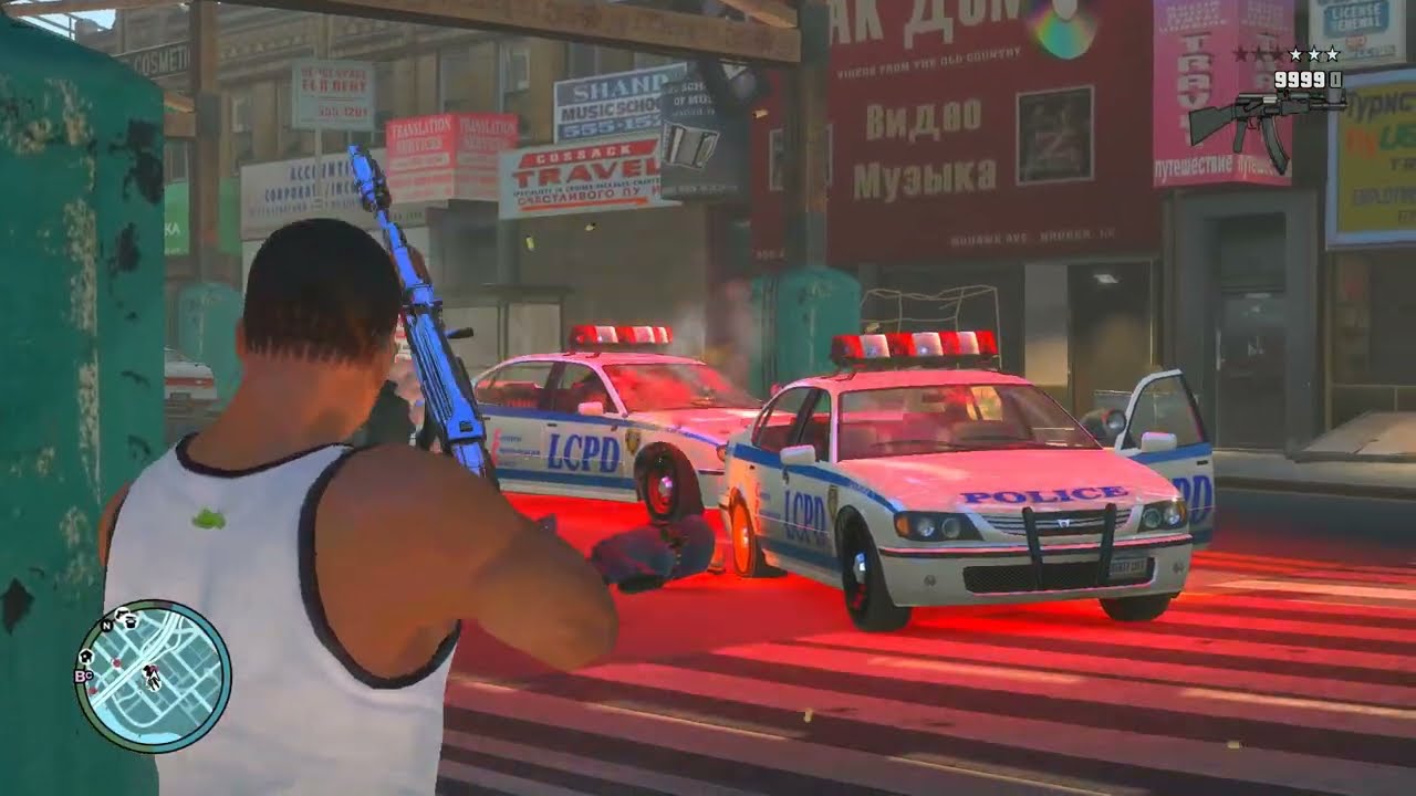 GTA 4 - Franklin Clinton Rampage + Six Star Escape #2