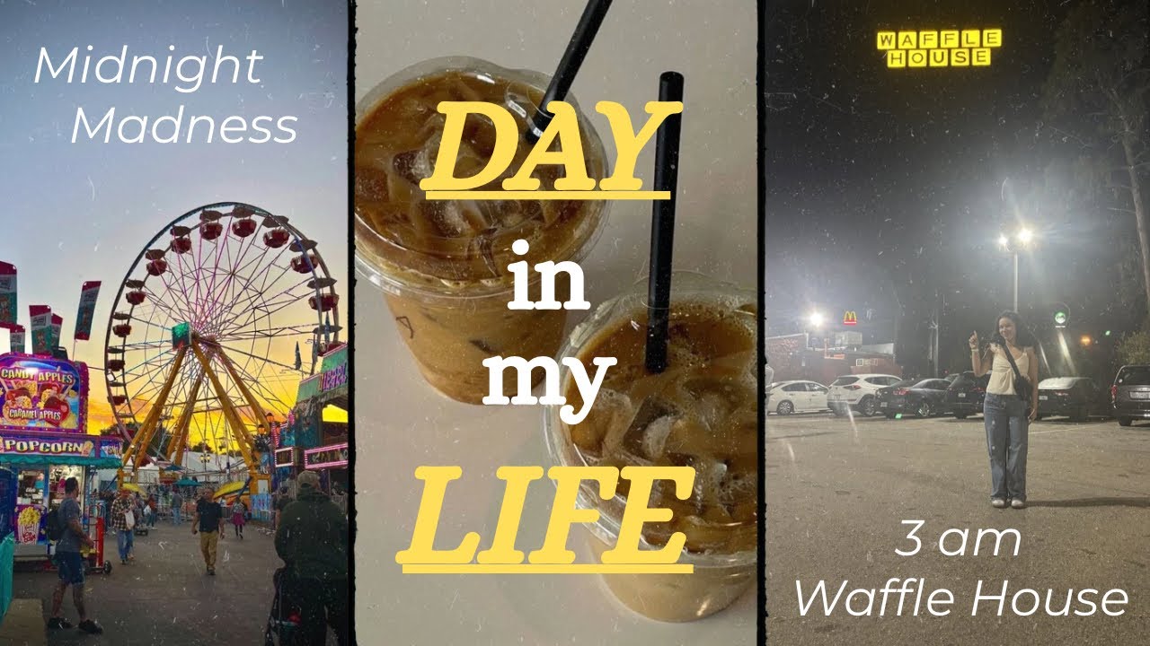 School, GRWM and Strawberry Festival Chaos (3 AM Waffle House)… Watch till end😳😳| Friday Vlog🍓📚🎡