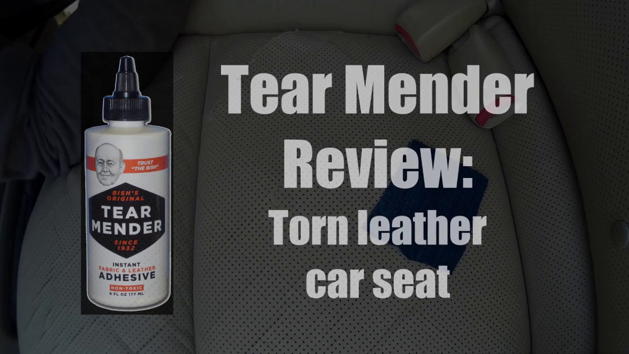Tear Mender review: torn leather car seat
