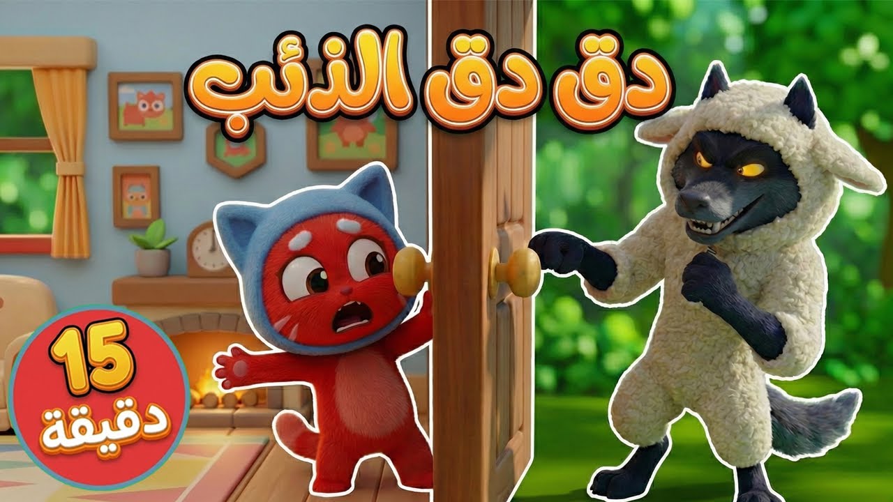 دق دق دق الذئب ! أغنية زيكو والذئب المكار 🐺 - لا تفتح الباب! | 15 دقيقة  أغاني أطفال | @ZikouAr