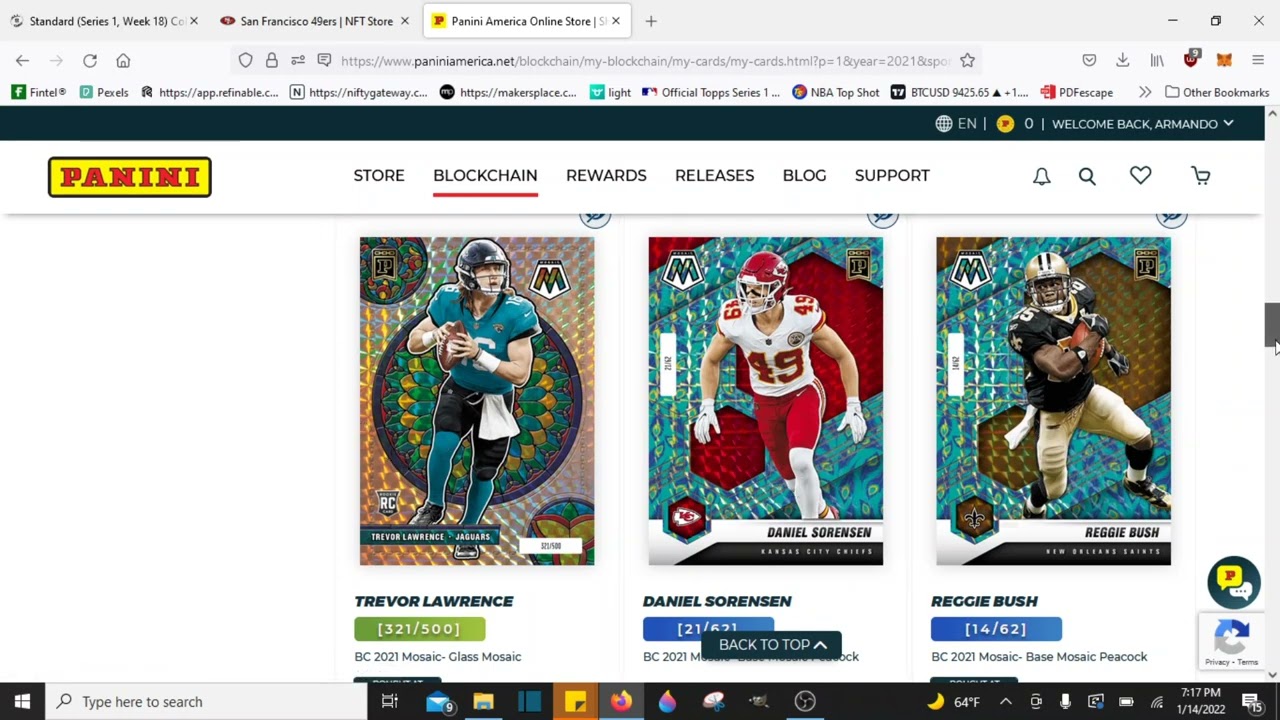 NFL All Day NFT Pack Opening