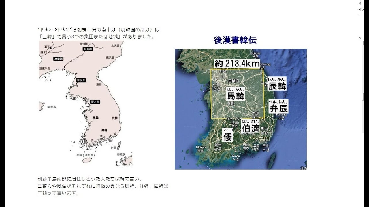 後漢書韓伝、馬韓、辰韓、弁辰、倭