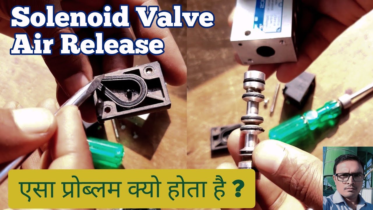 Solenoid valve air leakage । single coil solenoid valve । 5/2 solenoid valve with spring return