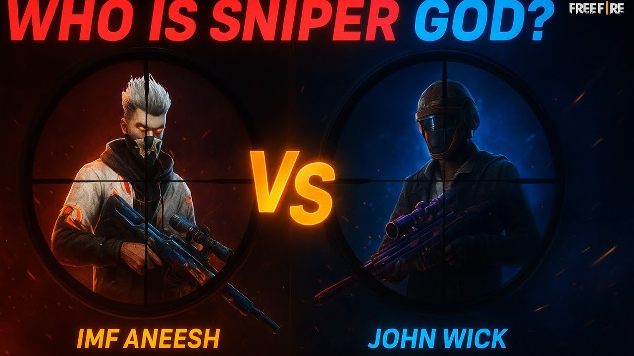 WHO IS THE REAL SNIPER GOD? 💀 JOHN WICK vs IMF ANEESH | Free Fire 1v1