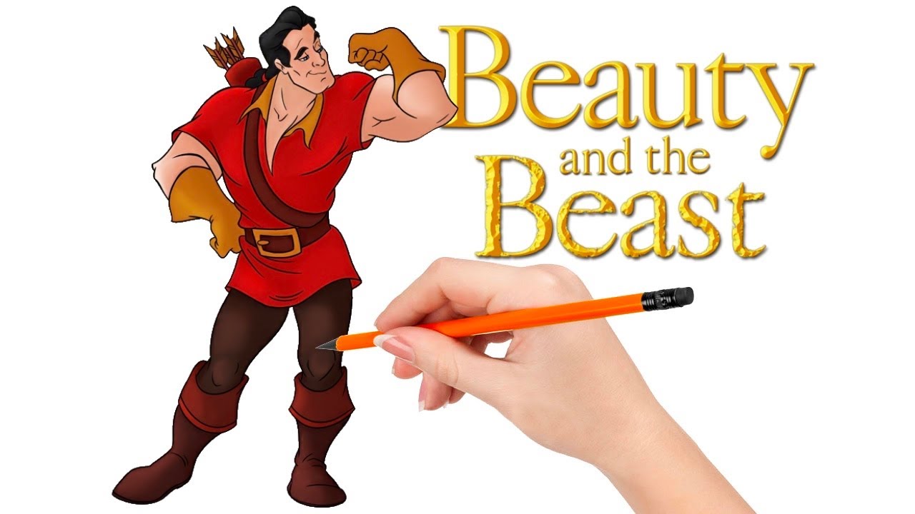 How to draw Gaston from Beauty and the Beast