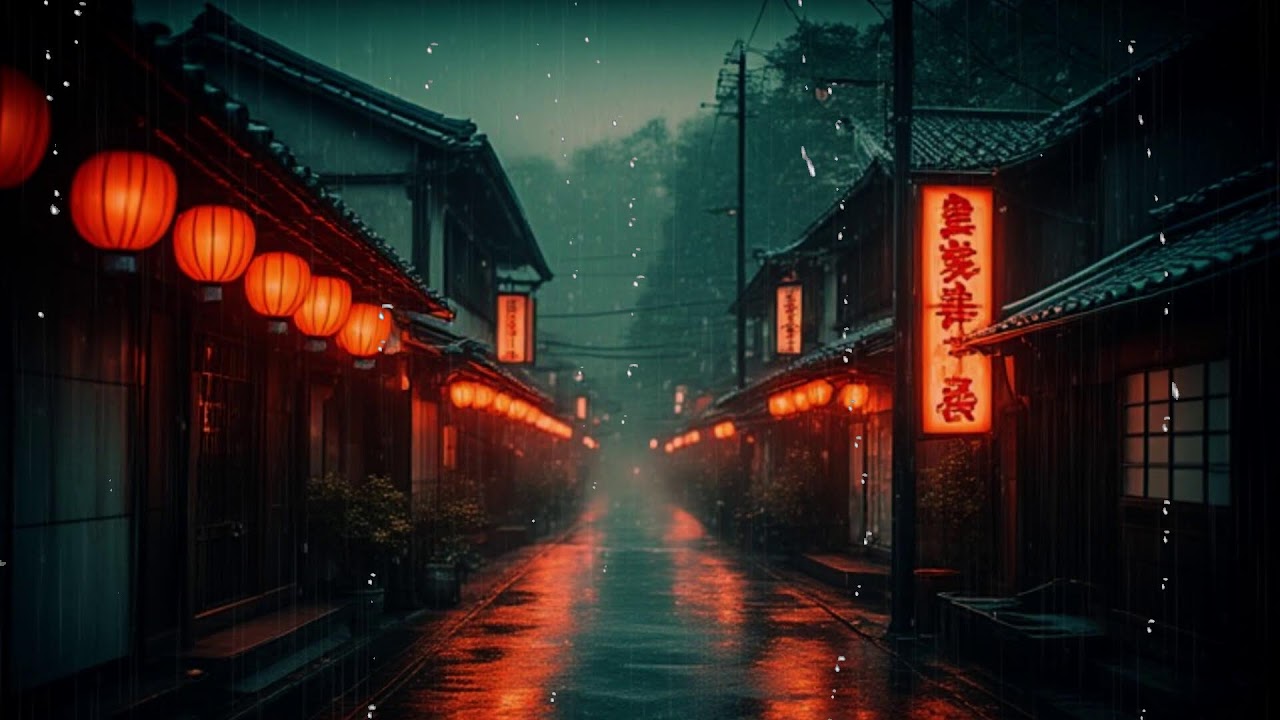 Silent Rain in Tokyo Streets | Old Japan Lofi