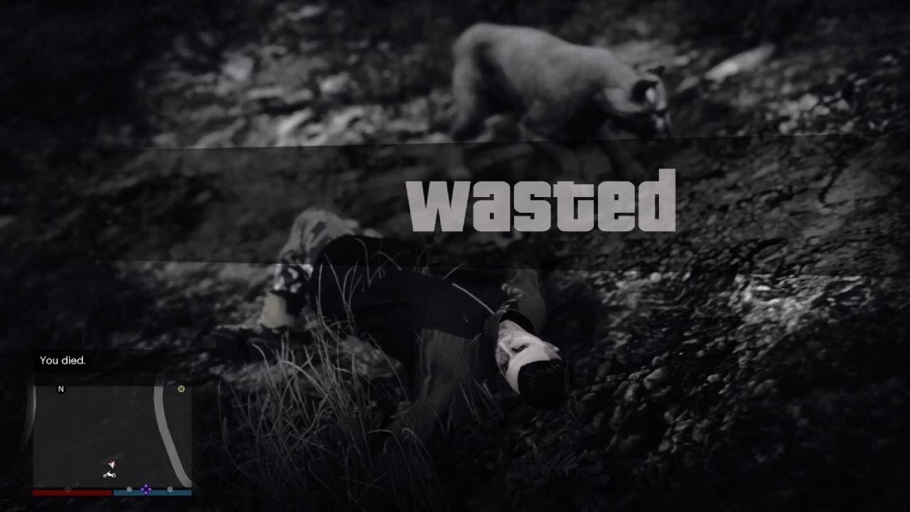 Grand Theft Auto V Driving a dirt bike. A lot of crashes.