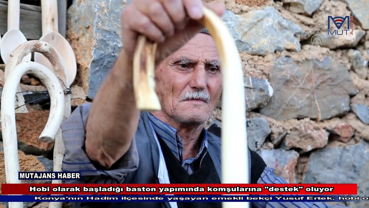 Hobi olarak başladığı baston yapımında komşularına 